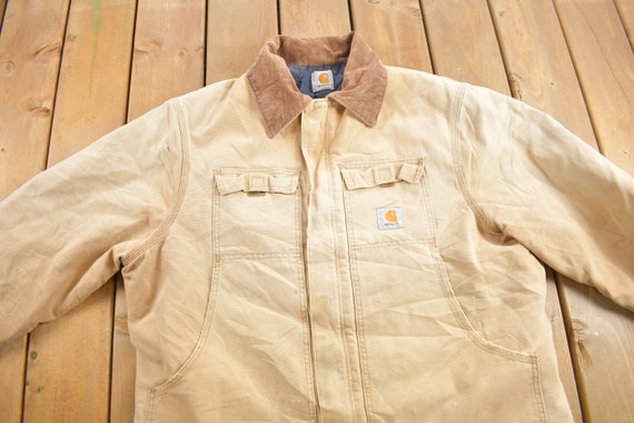 Vintage 1990s Traditional Carhartt Work Coat / Wo… - image 3