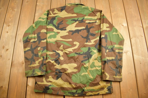 Vintage 1990s US Army Woodland Camo Military Fiel… - image 2