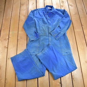 Vintage 1980s SC Walker Coveralls / Vintage Coveralls / Vintage Workwear / Distressed Workwear / One Piece Work Suit / Made in Canada