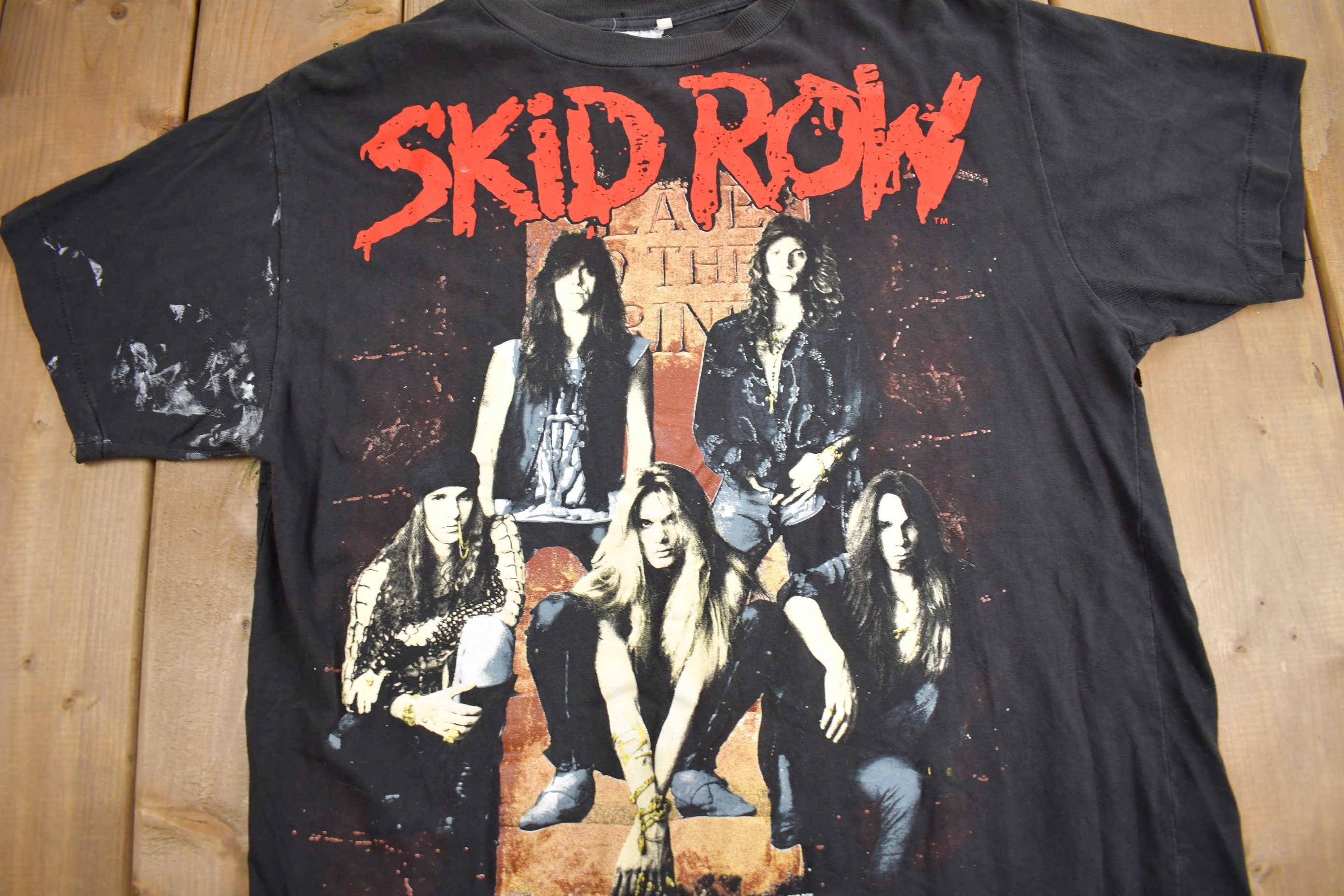 Vintage 1991 Skid Row Band T-shirt / Band Tee / Single Stitch