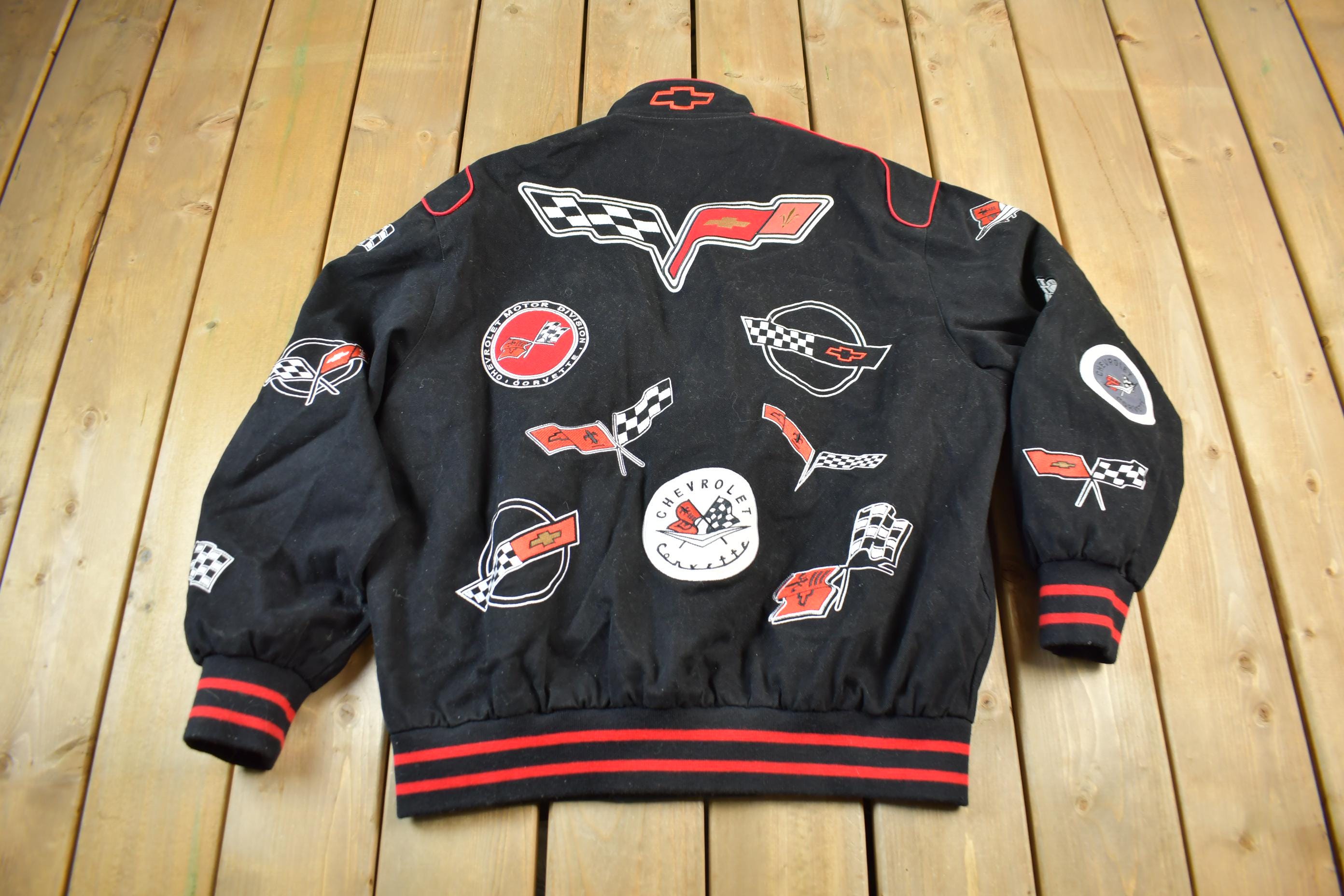 JEFF HAMILTON キャデラック エスカレード ヴィンテージ　ジャケット Vintage Jeff Hamilton JH Designs CAT Nascar Leather Jacket