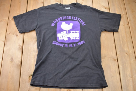 Vintage 1990s Woodstock Band Festival T-shirt / B… - image 1
