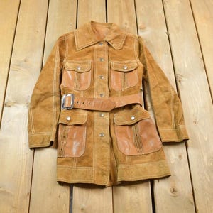 Vintage 1970s Leather Long Jacket / Fall Outerwear / Leather Coat / Winter Outerwear / Streetwear Fashion / Suede Jacket / Reversible Jacket