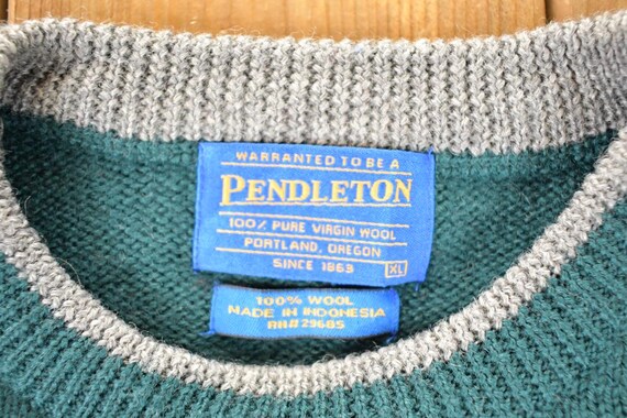 Vintage 1990s Pendleton Snowflake Wool Cable Knit… - image 5