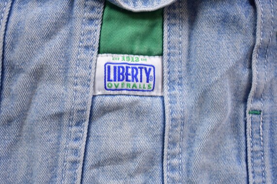 Vintage 1990s Liberty Denim Jean Overalls Size Me… - image 4