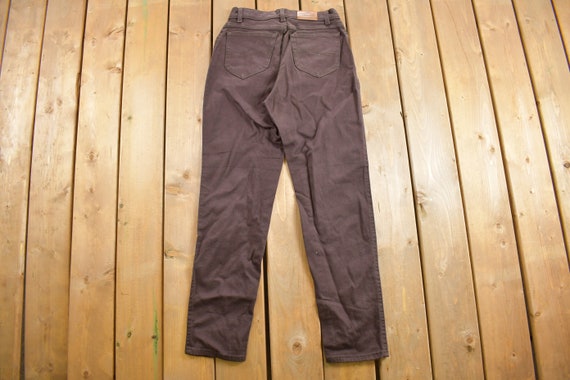 Vintage 1990s Lee Denim Jeans 27 x 30 / Brown / V… - image 3