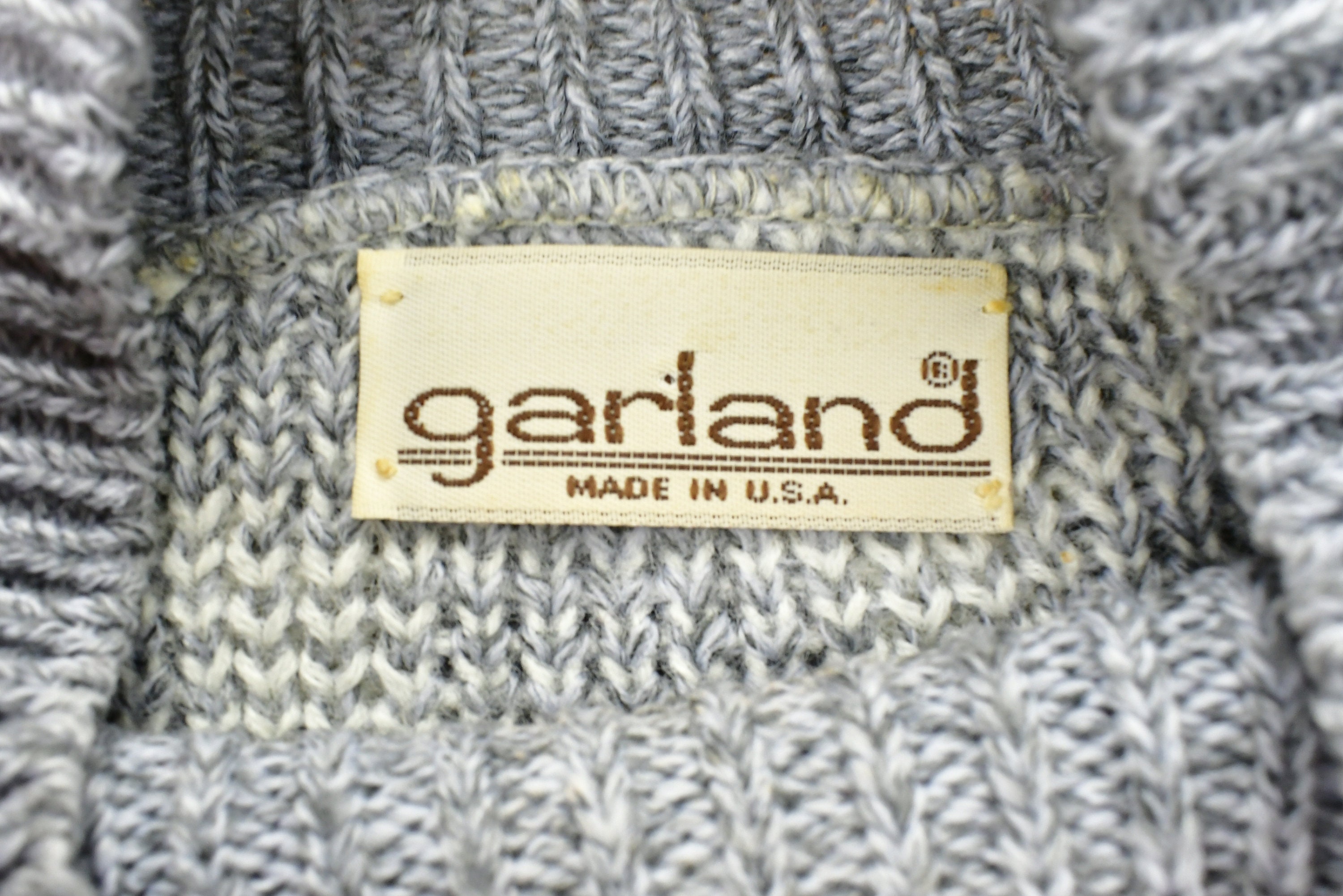 Vintage Garland Knitted Sweater / Made in USA / Vintage 90s 
