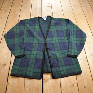 RIBBED PENDLETON CARDIGAN 1960s 60s Vintage 1970s 70s Virgin RIBBED PENDLETON CARDIGAN 1960s 60s Vintage 1970s 70s Virgin