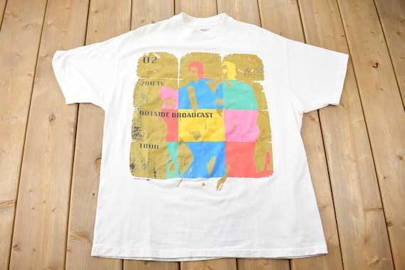 Vintage 2001 U2 JOSHUA TREE LIVE MEN'S sz XL BLACK Band T