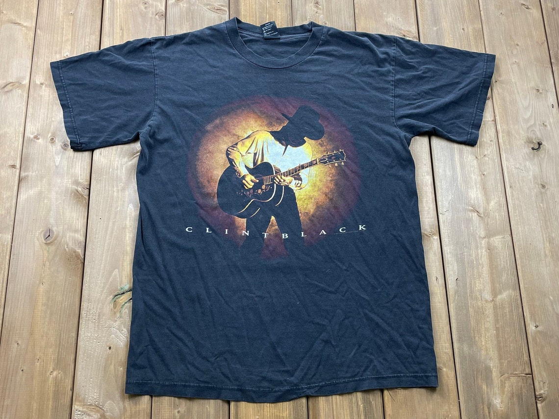 Vintage 1995 Clint Black Band Graphic Tee / Vintage T-shirt / - Etsy UK