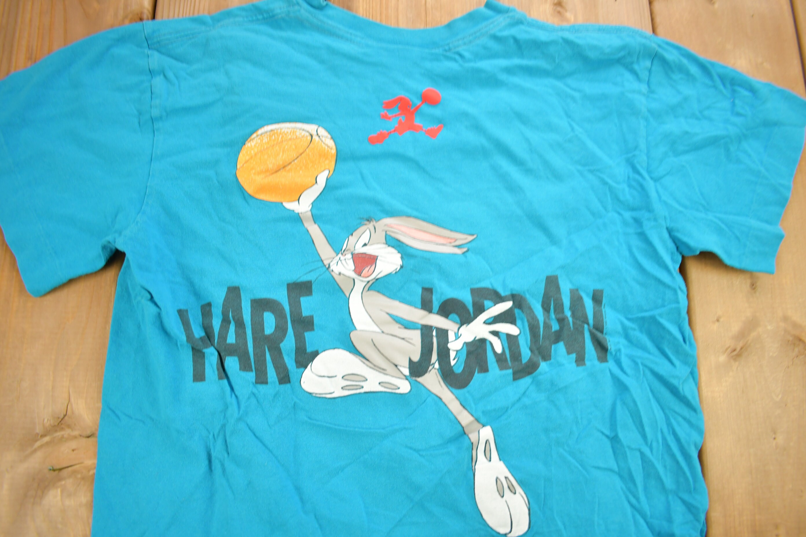 Vintage 1991 Nike Air Jordan Looney Tunes Hare Jordan Graphic T