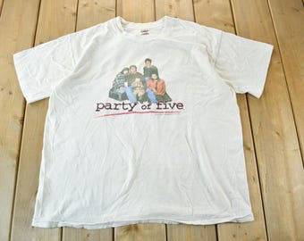 Vintage 1996s Party of Five TV Promo T-Shirt / 90s Movie / Made In USA / Single Stitch/ Mens XL