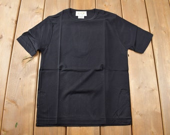 True Vintage 1960s Deadstock Helen Blank Black Nylon T Shirt