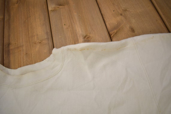 Vintage 1990s Blank White Champion Reverse Weave … - image 7