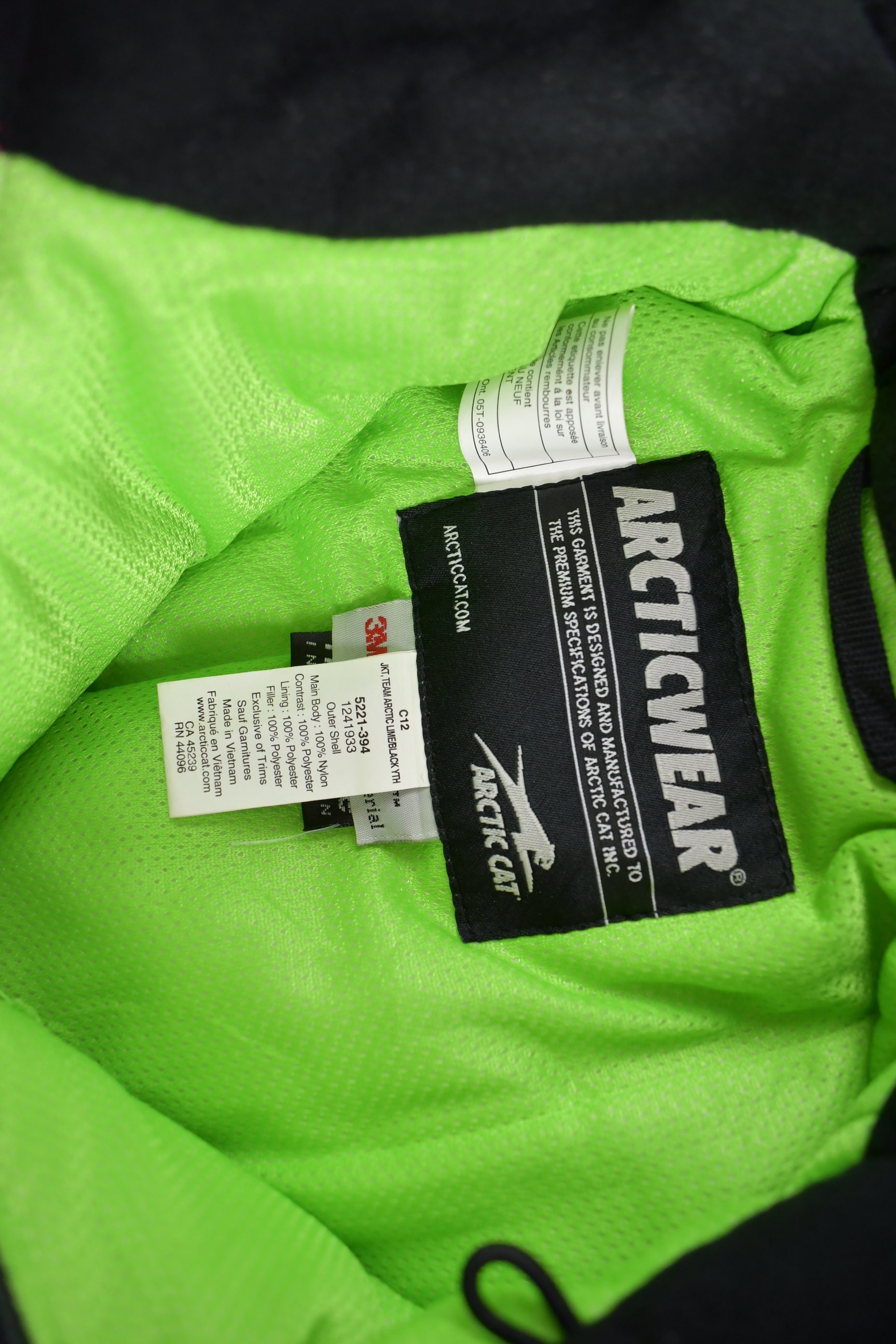 Vintage 1990s Arctic Wear Arctic Cat Racing Jacket / Thinsulate 3M 