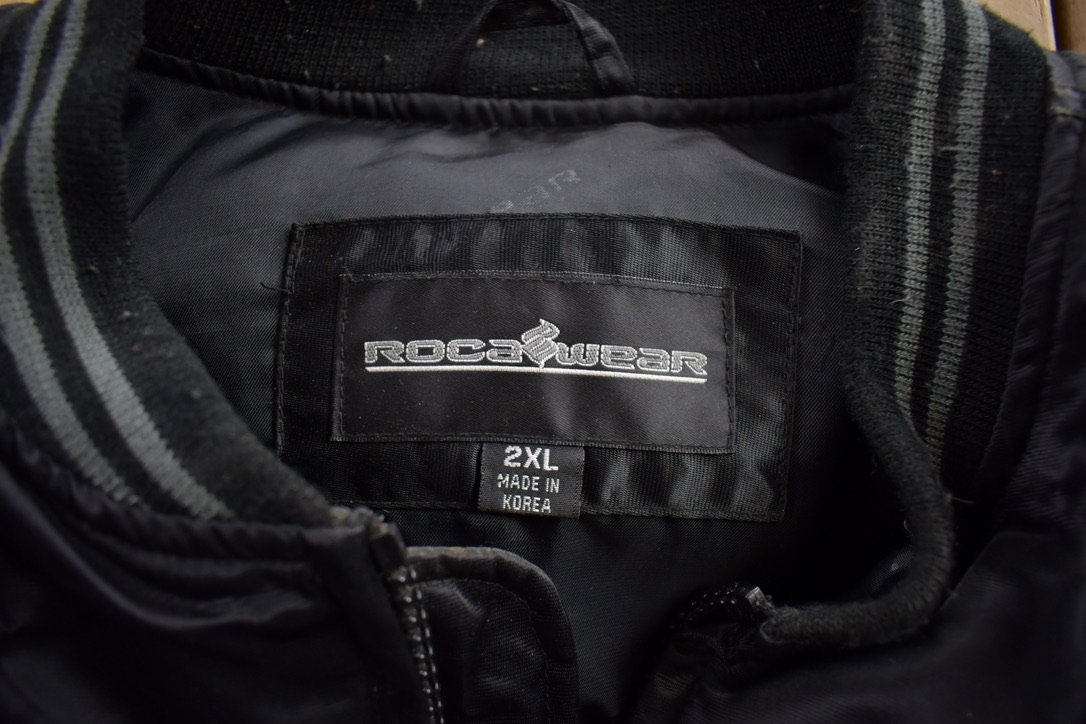 Vintage 2000s Rocawear Embroidered Zip up Satin Jacket Size 2XL - Etsy