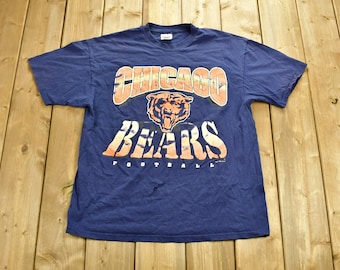 T-shirt NFL des Chicago Bears vintage 1995 / point unique / NFL / Streetwear des années 90 / Athleisure / Vêtements de sport / Effet vieilli naturel / Ours