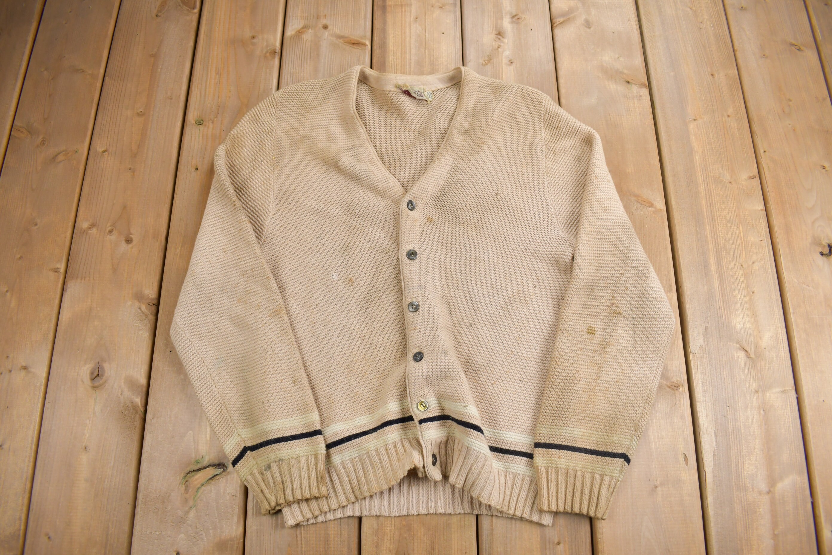 Vintage 1950s Custom Classics Cardigan Sweater / Vintage