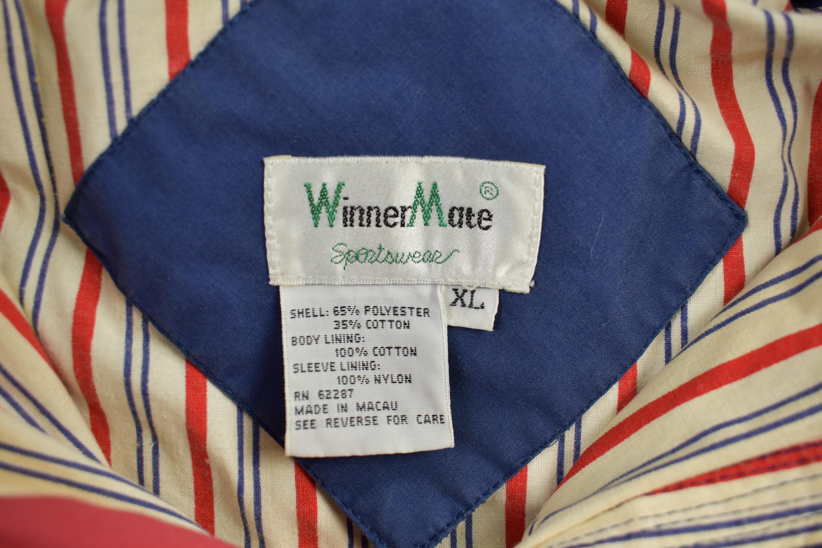 Vintage 1980s Cadillac Embroidered Windbreaker Jacket / Car Logo