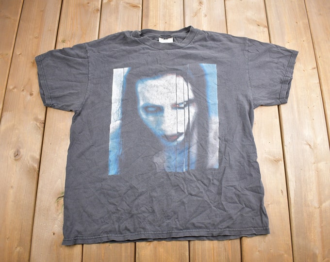 Vintage 1998 Marilyn Manson the Long Hard Road Out OF Hell Graphic T