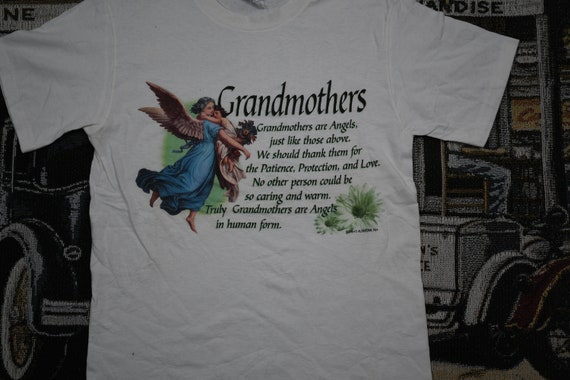 Vintage 1990s Grandmothers Theme Poem Graphic T S… - image 3