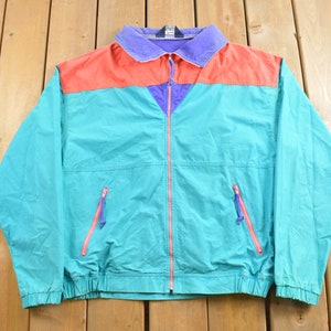 Vintage 1980s Woolrich Windbreaker Jacket / Streetwear / Light Jacket / Vintage Windbreaker / 80s Color Block / 80s Style