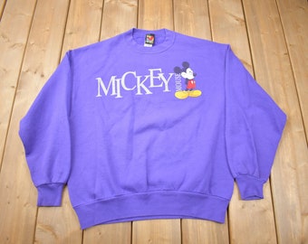 Vintage 1990s Mickey Mouse Disney Crewneck / Vintage Sweatshirt / Vintage Disney / Mickey Unlimited / Made In USA