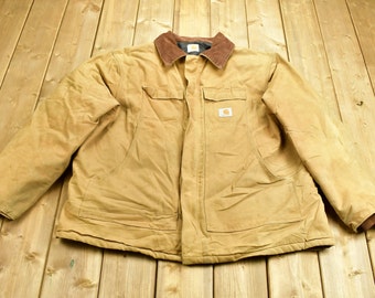 ジャケット・アウター CARHARTT 80s CHORE COAT USA Vintage 1980's Carhart Chore Coat / Workwear / True Vintage