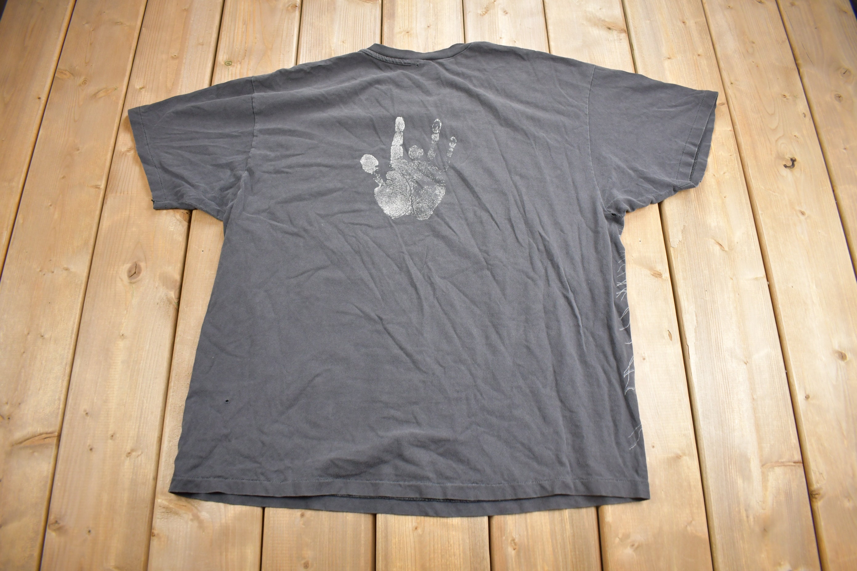 Vintage 1993 Jerry Garcia All Over Print Graphic T-shirt