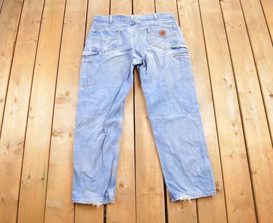 Vintage 1990s Carhartt Work Pants Size 38x30 / 90s Carpenter Pants