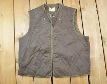 Vintage 1990s Neutral Puffer Vest