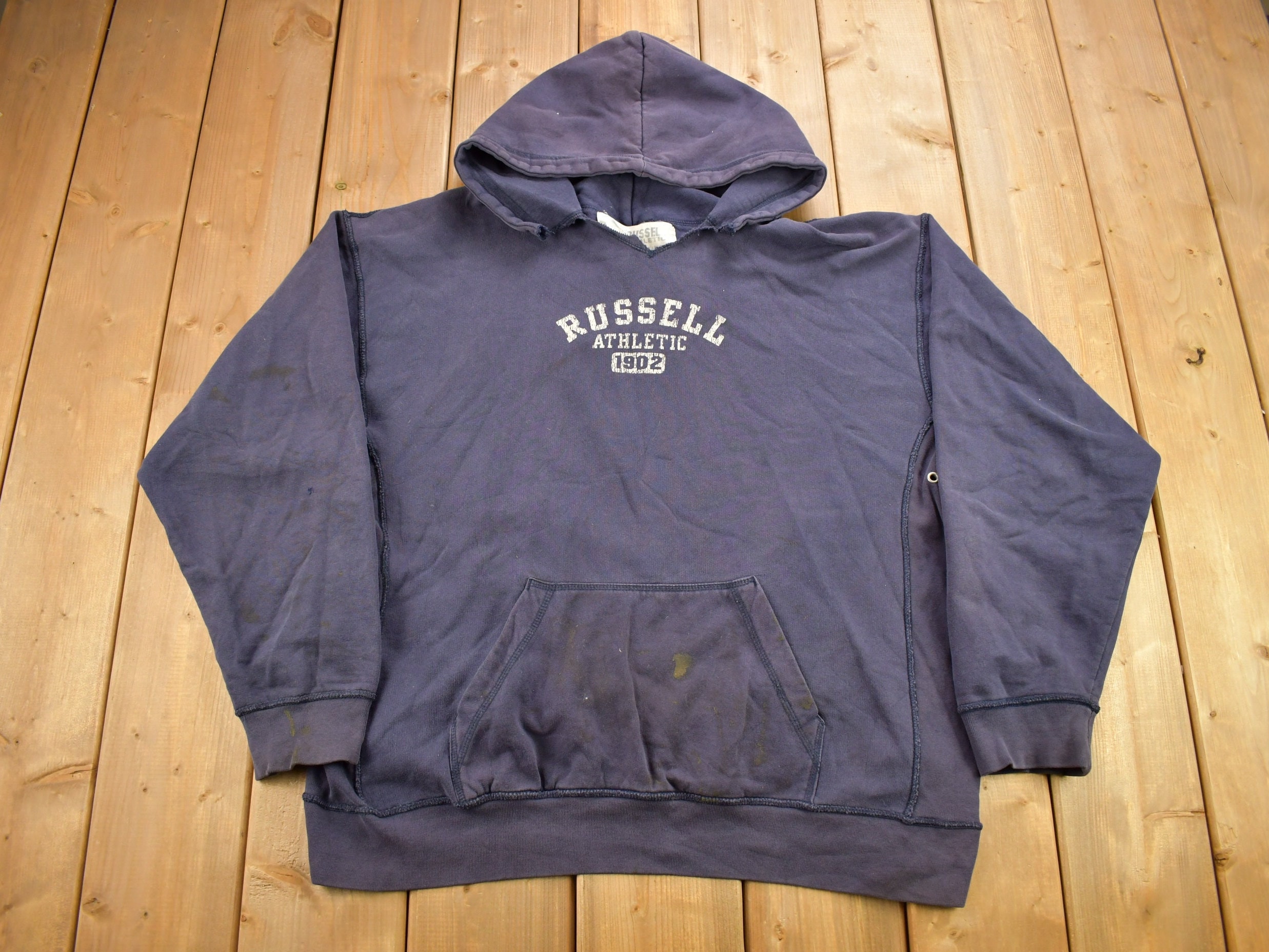 Vintage 1990s Russell Athletics Varsity Style Distressed Vintage 1990s Russell Athletics Varsity Style Distressed
