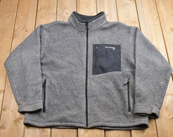 Suéter de forro polar con cremallera Columbia vintage de los años 90 / Para amantes de la naturaleza / Suéter de los 90 / Ropa urbana / Senderismo / Forro polar con cremallera / Forro polar técnico