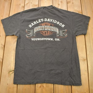 Vintage 1987 Harley Davidson Youngstown Ohio T-Shirt / Single Stitch / Made In USA / Biker Tee / Souvenir T Shirt