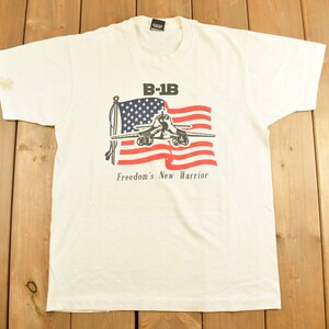 Vintage 1990s B1B USA Military Graphic T-Shirt / Streetwear / Retro Style / Single Stitch / Made In USA / 90s Graphic Tee / American Vintage