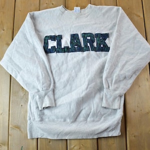 Vintage 1990s Clark University Champion Reverse Weave Sweatshirt / Vintage Champion / Vintage Pullover / Streetwear / Athleisure Sportswear