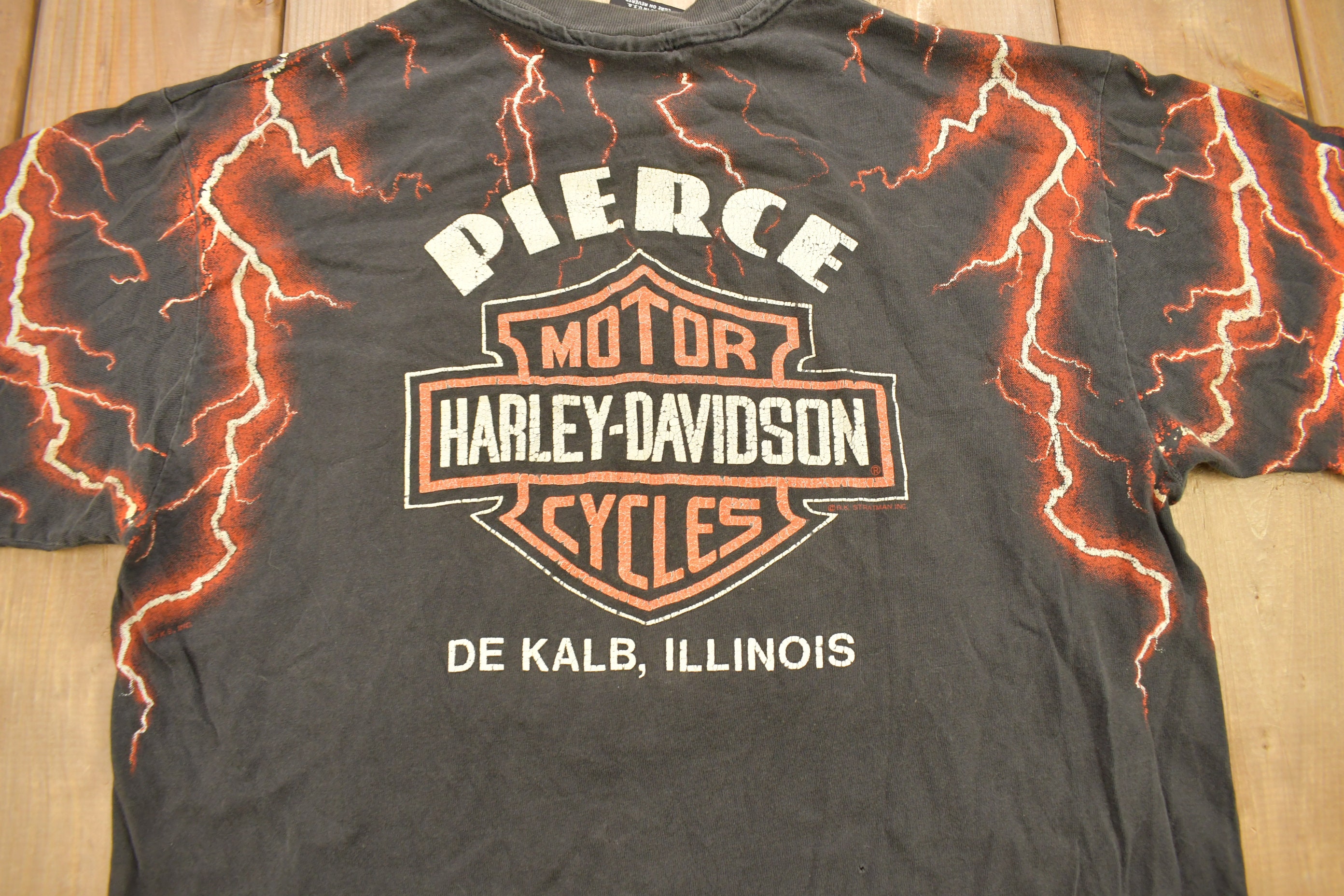 Vintage 1990s Pierce Harley Davidson De Kalb Illinois