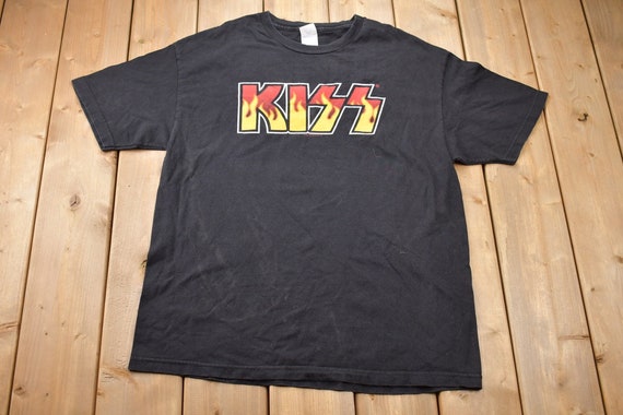 Vintage 2005 KISS Flame Logo Band T-shirt / Band … - image 1