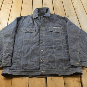 Chaqueta vaquera vintage Rocawear Y2K para hombre, talla 2XL / Vaquero vintage / Ropa urbana / Prendas de abrigo vintage de otoño / Chaqueta de otoño