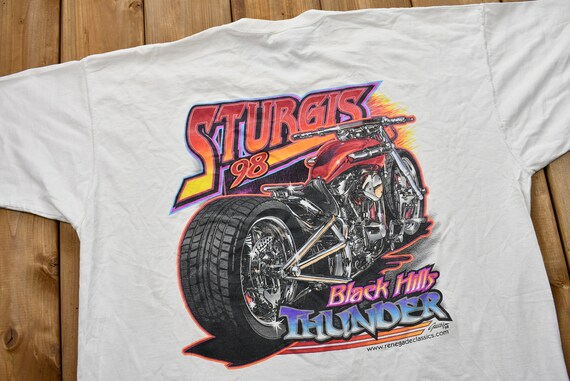 Vintage 1998 Sturgis Black Hills Thunder Motorcyc… - image 6