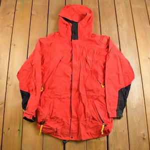 Vintage 1990s Blank Red Windbreaker Jacket / Streetwear / Light Jacket / Vintage Windbreaker
