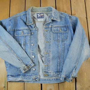 Veste en jean Lee Sport vintage des années 1990 fabriquée aux États-Unis / 100 % coton