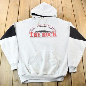 Vintage 1990s San Francisco The Rock Alcatraz Penitentiary Hoodie / 90s hoodie / Souvenir / Streetwear / Travel And Tourism