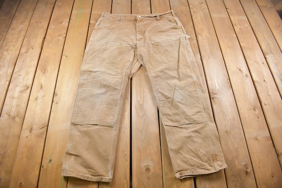 Vintage 1990s Carhartt Double Knee Work Pants Size 38 X 31