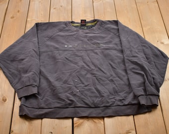 Vintage 1990s Nike Embroidered Mini Swoosh Crewneck Sweatshirt / Vintage Nike / Sportswear / Streetwear / Athleisure / 1990s Nike Crewneck