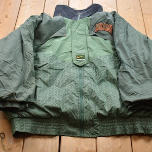 Vintage 1990s Nike Miami University Collegiate Jacket / Embroidered / Varsity Jacket / Sportswear / Americana / Winter Jacket