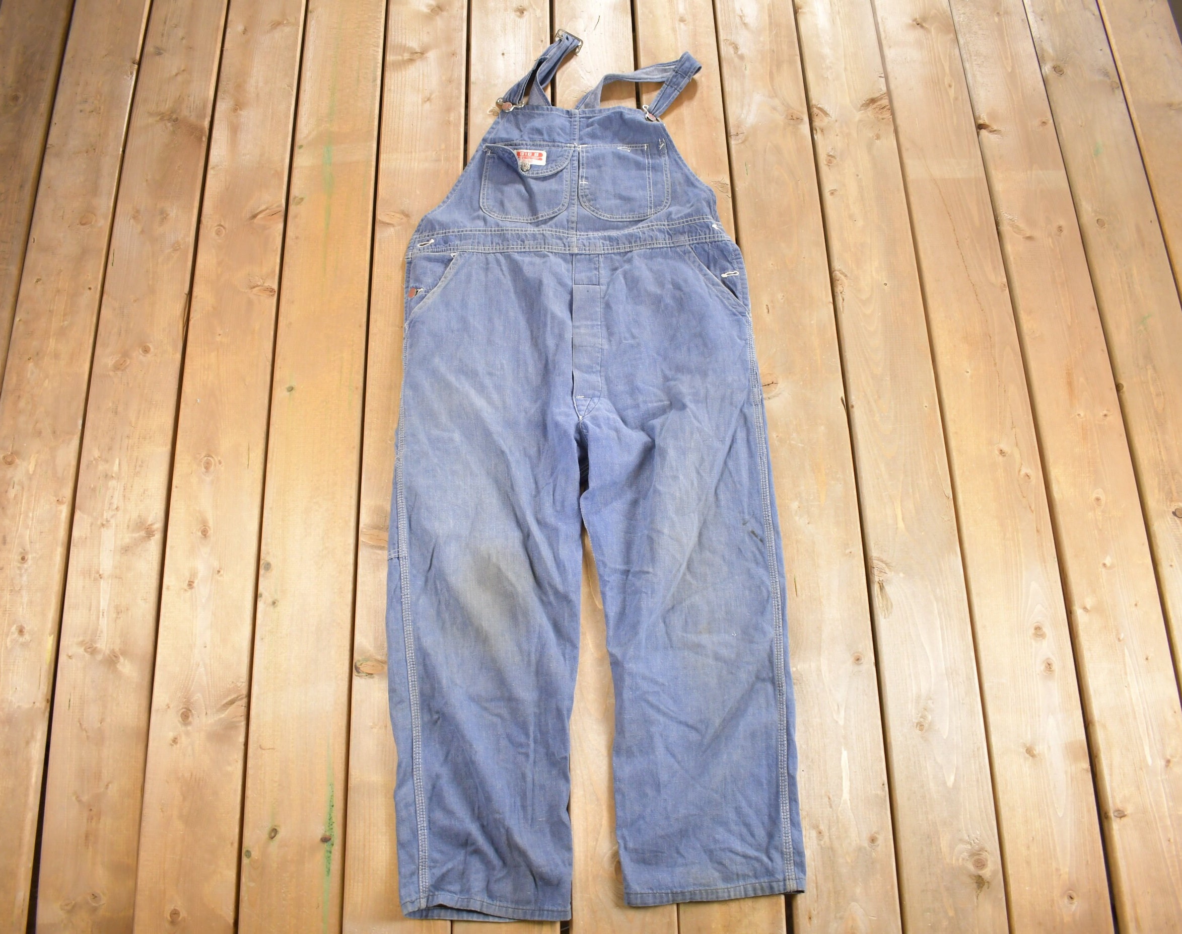 Vintage 1970s Big B Brotherhood Denim Overalls Size M / Vintage