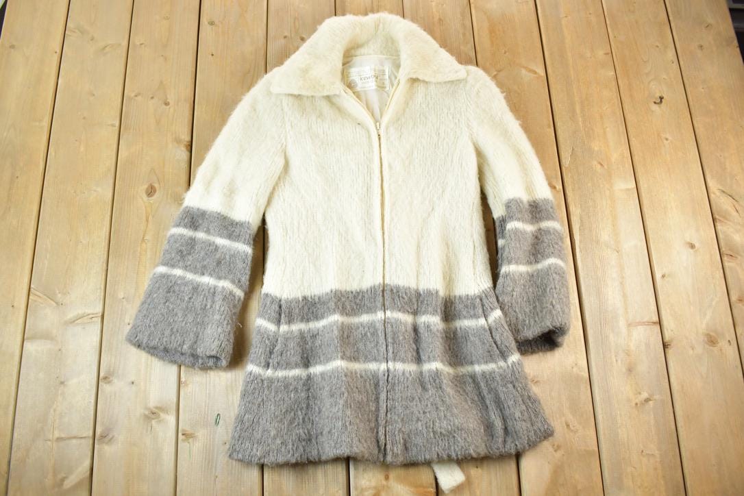 Vintage 1970s Icewool Knit Jacket Women's S / Vintage 70s Wool