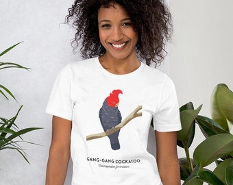Gang-Gang Cockatoo shirt,  Australian native animal shirt, Australian animal shirt, Australian shirt, bird Tshirt, Gang Gang shirt