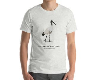 Ibis shirt, Australian animal shirt, Australian native animal tees, bird Tshirt, unisex shirt, mens shirt, womens shirt, Bin chicken